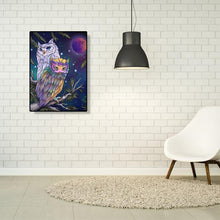 Charger l'image dans la galerie, Hibou - diamant rond complet - 30x40cm