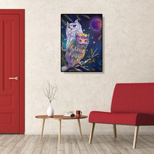 Charger l'image dans la galerie, Hibou - diamant rond complet - 30x40cm