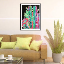 Charger l'image dans la galerie, Cactus - diamant rond complet - 30x40cm