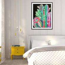 Charger l'image dans la galerie, Cactus - diamant rond complet - 30x40cm