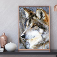 Charger l'image dans la galerie, Loup - diamant rond complet - 30x40cm