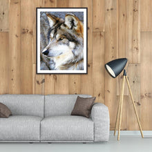 Charger l'image dans la galerie, Loup - diamant rond complet - 30x40cm