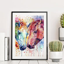 Charger l'image dans la galerie, Cheval - diamant rond complet - 30x40cm