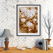 Charger l'image dans la galerie, Fleur - diamant rond complet - 40x30cm