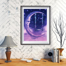 Charger l'image dans la galerie, Chambre à coucher de lune - diamant rond plein - 40x30cm