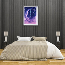 Charger l'image dans la galerie, Chambre à coucher de lune - diamant rond plein - 40x30cm