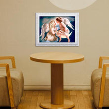 Charger l'image dans la galerie, Ange - diamant rond complet - 40x30cm