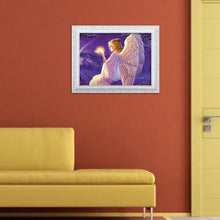Charger l'image dans la galerie, Ange - diamant rond complet - 40x30cm