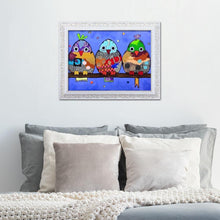 Charger l'image dans la galerie, Oiseau - diamant rond complet - 40x30cm