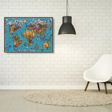 Charger l'image dans la galerie, Carte papillon - diamant rond complet - 50x40cm