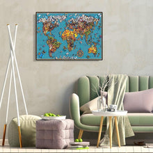 Charger l'image dans la galerie, Carte papillon - diamant rond complet - 50x40cm