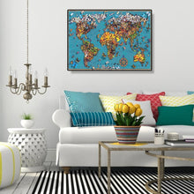 Charger l'image dans la galerie, Carte papillon - diamant rond complet - 50x40cm