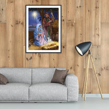 Charger l'image dans la galerie, Naissance de Jésus - peinture en diamant complet - 30x40cm