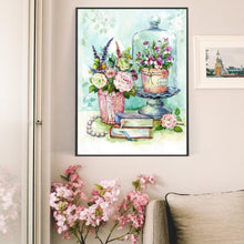 Charger l'image dans la galerie, Fleur - peinture en diamant complet - 30x40cm