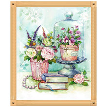 Charger l'image dans la galerie, Fleur - peinture en diamant complet - 30x40cm