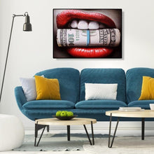 Charger l'image dans la galerie, Lèvres - diamant rond complet - 30x40cm