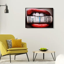 Charger l'image dans la galerie, Lèvres - diamant rond complet - 30x40cm