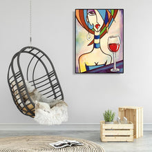 Charger l'image dans la galerie, Femmes de vin - diamant rond complet - 30x40cm