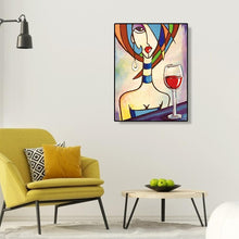 Charger l'image dans la galerie, Femmes de vin - diamant rond complet - 30x40cm
