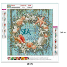 Charger l'image dans la galerie, Conque - diamant rond complet - 30x30cm