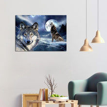 Charger l'image dans la galerie, Loups - peinture en diamant complet - 40x30cm