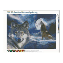 Charger l'image dans la galerie, Loups - peinture en diamant complet - 40x30cm