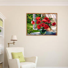 Charger l'image dans la galerie, Fleurs - peinture en diamant complet - 40x30cm