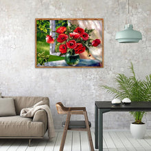 Charger l'image dans la galerie, Fleurs - peinture en diamant complet - 40x30cm