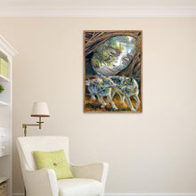 Charger l'image dans la galerie, Visage humain de loup - peinture complète de diamant - 30x40cm