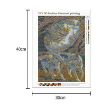 Charger l'image dans la galerie, Visage humain de loup - peinture complète de diamant - 30x40cm