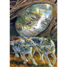 Charger l'image dans la galerie, Visage humain de loup - peinture complète de diamant - 30x40cm