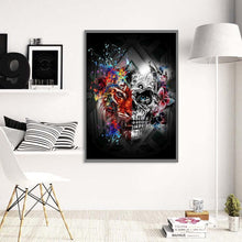 Charger l'image dans la galerie, Crâne - peinture en diamant complet - 30x40cm