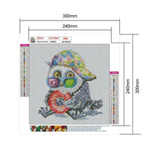 Charger l'image dans la galerie, Beignet d’aigle - diamant rond complet - 30x30cm