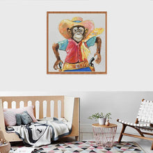 Charger l'image dans la galerie, Singe - diamant rond complet - 30x30cm