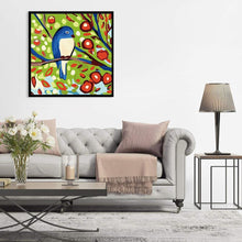 Charger l'image dans la galerie, Oiseau de branche - diamant rond complet - 30x30cm