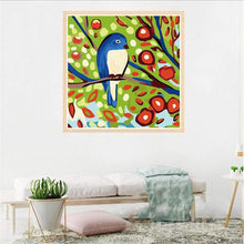 Charger l'image dans la galerie, Oiseau de branche - diamant rond complet - 30x30cm