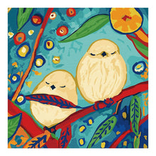 Charger l'image dans la galerie, Oiseaux - diamant rond complet - 30x30cm