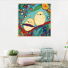 Charger l'image dans la galerie, Oiseaux - diamant rond complet - 30x30cm