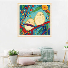 Charger l'image dans la galerie, Oiseaux - diamant rond complet - 30x30cm