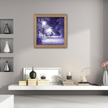 Charger l'image dans la galerie, Snowing - peinture diamant pleine - 30x30cm