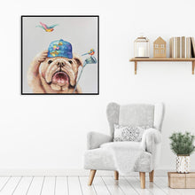 Charger l'image dans la galerie, Oiseau de chien - diamant rond complet - 30x30cm