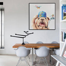 Charger l'image dans la galerie, Oiseau de chien - diamant rond complet - 30x30cm