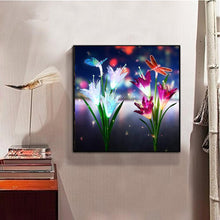 Charger l'image dans la galerie, Fleur de libellule - diamant rond complet - 30x30cm