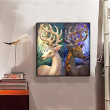 Charger l'image dans la galerie, Ornements de cerf - diamant rond complet - 30x30cm