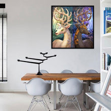 Charger l'image dans la galerie, Ornements de cerf - diamant rond complet - 30x30cm