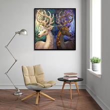 Charger l'image dans la galerie, Ornements de cerf - diamant rond complet - 30x30cm