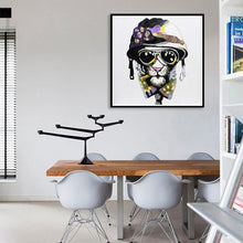 Charger l'image dans la galerie, Chien de mode - diamant rond complet - 30x30cm