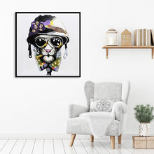 Charger l'image dans la galerie, Chien de mode - diamant rond complet - 30x30cm