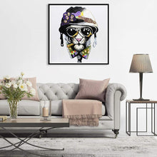 Charger l'image dans la galerie, Chien de mode - diamant rond complet - 30x30cm