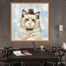 Charger l'image dans la galerie, Chat - diamant rond complet - 30x30cm